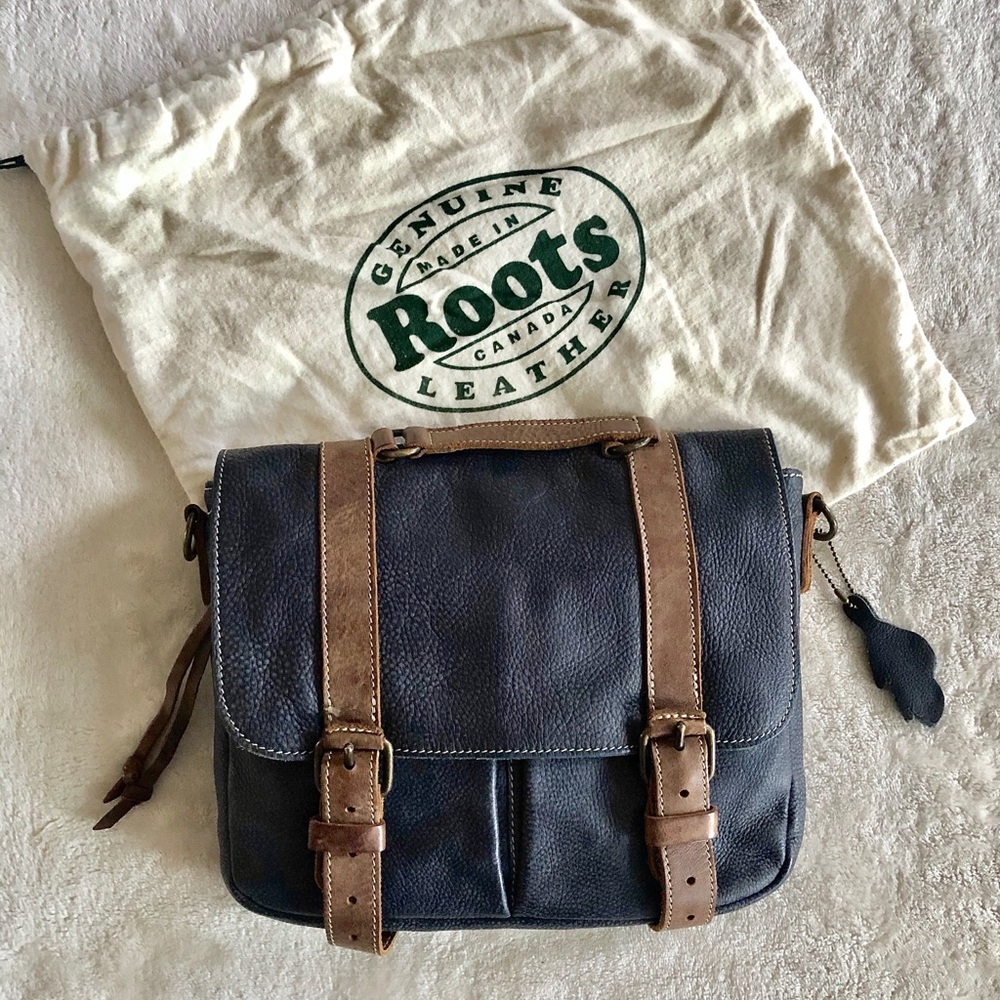 Roots Canada Genuine Leather Crossbody Bag